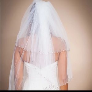 Beaded Bridal Veil
